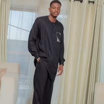 Tunique en tissu noir